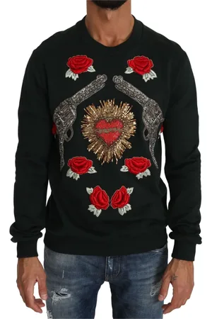 Dolce & Gabbana Heren, Sweatshirts & Hoodies, Groen, Maat: L Katoen