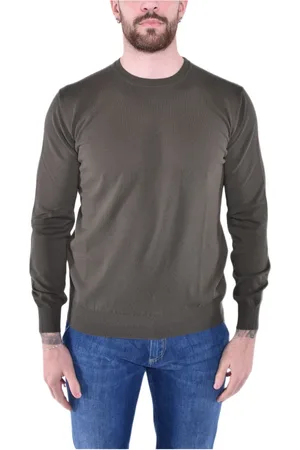 KANGRA CASHMERE Heren, Sweatshirts & Hoodies, Groen, Maat: M Katoen