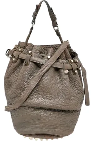 Alexander Wang Dames, Pre-owned, Grijs, Maat: ONE Size Leer