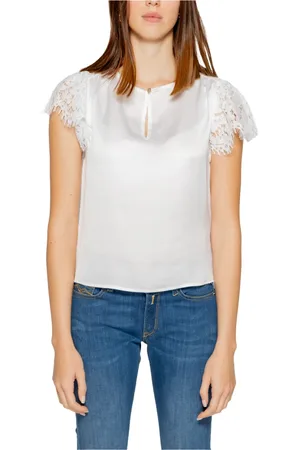 Guess Dames, Blouses & Shirts, Wit, Maat: XS Poliester
