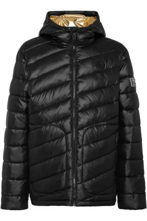 Philipp Plein Heren, Jassen, Zwart, Maat: 2XL Nylon