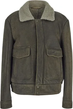 SALVATORE SANTORO Heren, Jassen, Groen, Maat: 3XL Leer