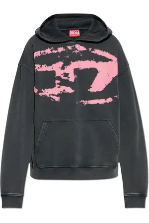 Diesel Heren, Sweatshirts & Hoodies, Grijs, Maat: L Katoen
