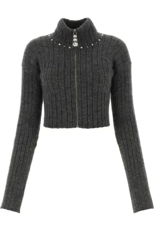 Alessandra Rich Dames, Truien, Grijs, Maat: XS