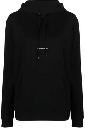 Saint Laurent Dames, Sweatshirts & Hoodies, Zwart, Maat: L Katoen