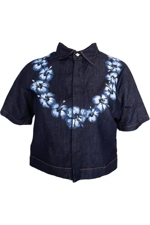 Dsquared2 Dames, Blouses & Shirts, Blauw, Maat: S Katoen