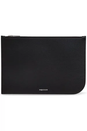Alexander McQueen Heren, Tassen, Zwart, Maat: ONE Size Leer