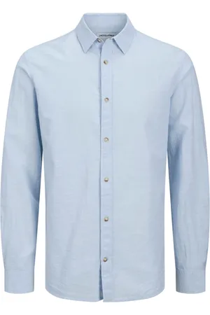 JACK & JONES Heren, Overhemden, Blauw, Maat: S