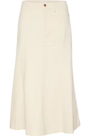 Saint Tropez Dames, Rokken, Wit, Maat: 2XL Denim