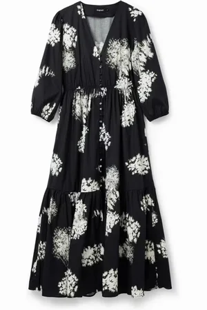 Desigual Dames, Jurken, Zwart, Maat: 2XL Katoen