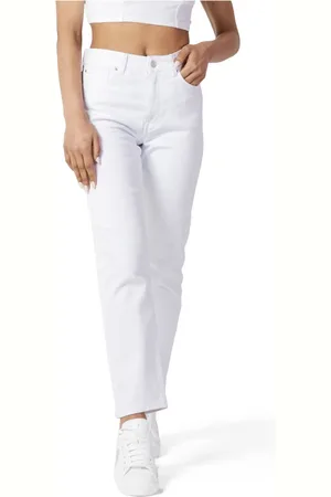ONLY Dames, Jeans, Wit, Maat: W25 L32 Katoen