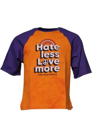 Dolce & Gabbana Heren, Tops, Oranje, Maat: S Katoen