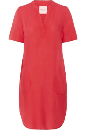 Part Two Dames, Jurken, Rood, Maat: 2XS Linnen