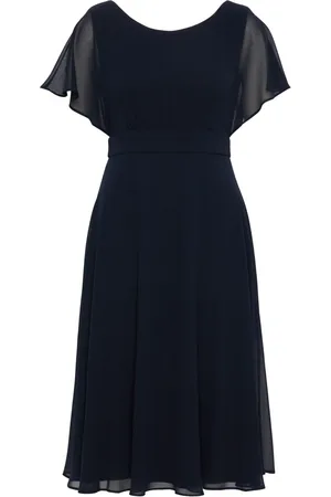 Vera Mont Dames, Jurken, Blauw, Maat: 3XL Chiffon