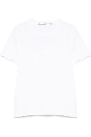 Alexander Wang Dames, Tops, Wit, Maat: L Katoen