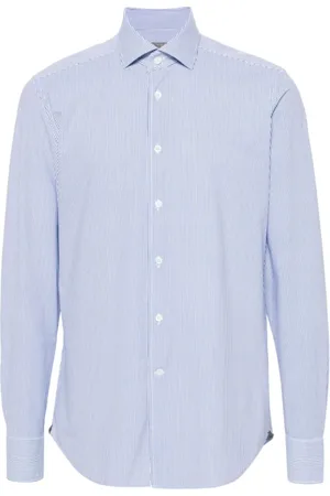 corneliani Heren, Overhemden, Blauw, Maat: 3XL Polyamide