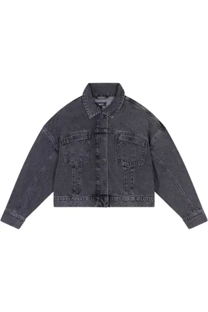 Alix the label Dames, Jassen, Zwart, Maat: L Denim