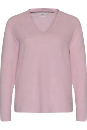 Brax Dames, Truien, Roze, Maat: M Wol