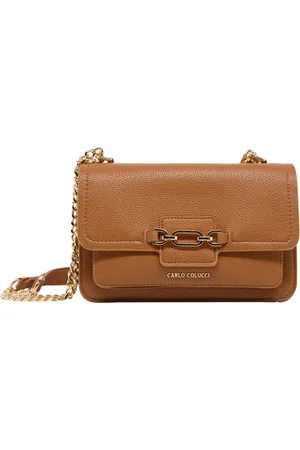 Carlo Colucci Dames, Tassen, Bruin, Maat: ONE Size