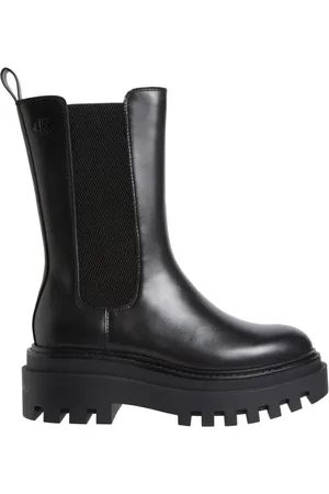 Calvin Klein Dames, Schoenen, Zwart, Maat: 38 EU Leer