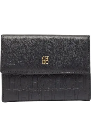 Carolina Herrera Dames, Pre-owned, Zwart, Maat: ONE Size Leer