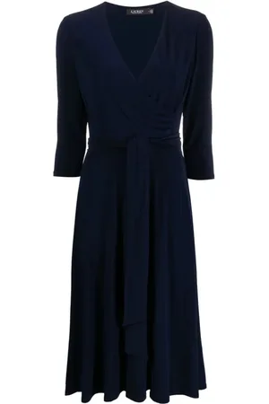 Ralph Lauren Dames, Jurken, Blauw, Maat: XS Poliester