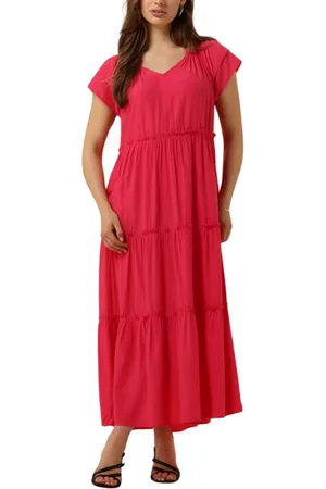 Co`Couture Dames, Jurken, Roze, Maat: S Viscose