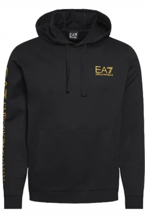 EA7 Heren, Sweatshirts & Hoodies, Zwart, Maat: XL