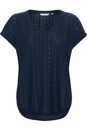 Cream Dames, Blouses & Shirts, Blauw, Maat: M Poliester