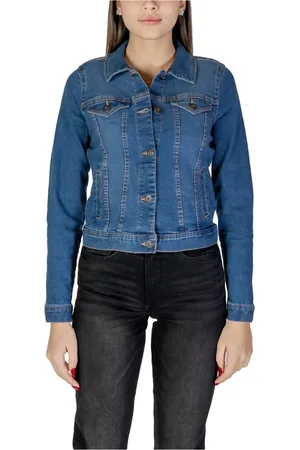 Ichi Dames, Jassen, Blauw, Maat: M Denim