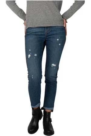 Liu Jo Dames, Jeans, Zwart, Maat: W24 Leer