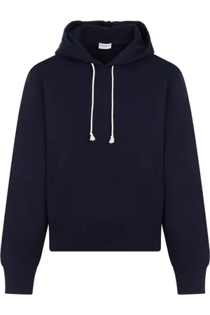 Saint Laurent Heren, Sweatshirts & Hoodies, Blauw, Maat: XL Katoen