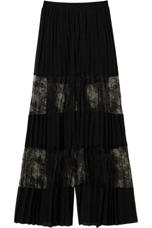 Twin-Set Dames, Broeken, Zwart, Maat: XS Zijde