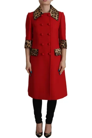 Dolce & Gabbana Dames, Mantels, Rood, Maat: 3XS Katoen
