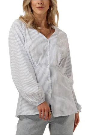 Object Dames, Blouses & Shirts, Blauw, Maat: L