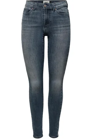 ONLY Dames, Jeans, Blauw, Maat: S L30 Katoen