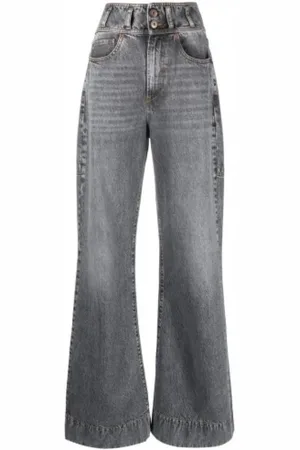 3x1 Dames, Jeans, Grijs, Maat: W25 Katoen