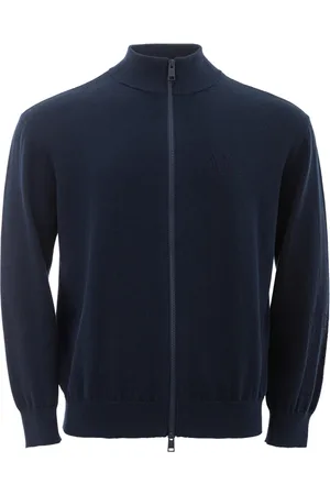 Armani Exchange Heren, Sweatshirts & Hoodies, Blauw, Maat: M Katoen