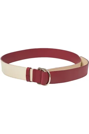 Burberry Dames, Pre-owned, Rood, Maat: ONE Size Leer