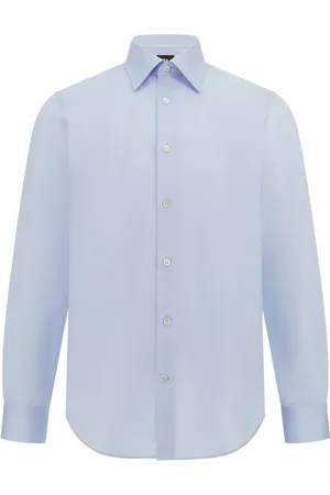 Boggi Milano Heren, Overhemden, Blauw, Maat: 3XL Katoen