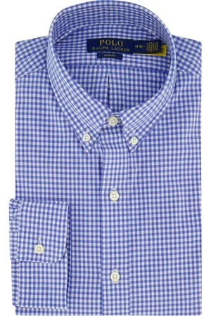 Ralph Lauren Heren, Overhemden, Blauw, Maat: L Katoen