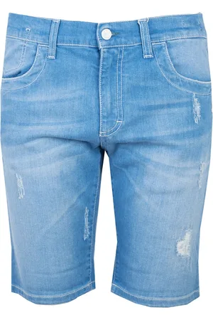 Bikkembergs Heren, Korte broeken, Blauw, Maat: W33 Denim