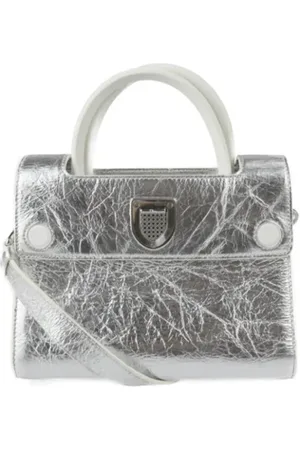 Dior Dames, Pre-owned, Grijs, Maat: ONE Size Leer