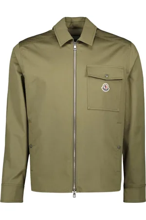 Moncler Heren, Jassen, Groen, Maat: L Katoen