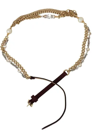 Dolce & Gabbana Dames, Accessoires, Paars, Maat: 90 CM Leer
