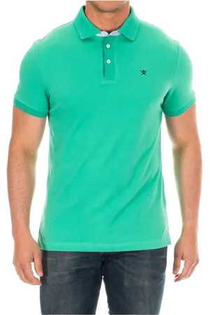 Hackett Heren, Tops, Groen, Maat: XS Katoen