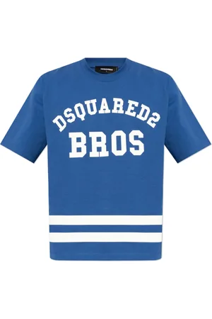 Dsquared2 Heren, Tops, Blauw, Maat: S Katoen