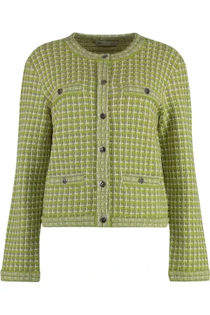 Tory Burch Dames, Jassen, Groen, Maat: L Katoen