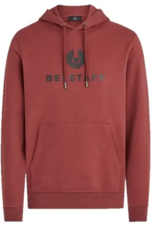Belstaff Heren, Sweatshirts & Hoodies, Rood, Maat: XL Katoen