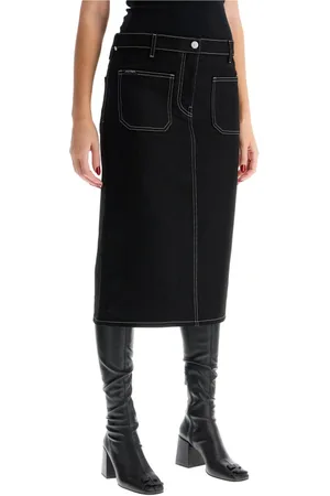 Courrèges Dames, Rokken, Zwart, Maat: W26 Denim